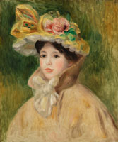Pierre-Auguste Renoir Woman with Capeline