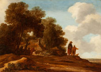 Pieter de Molijn Forest landscape with figures
