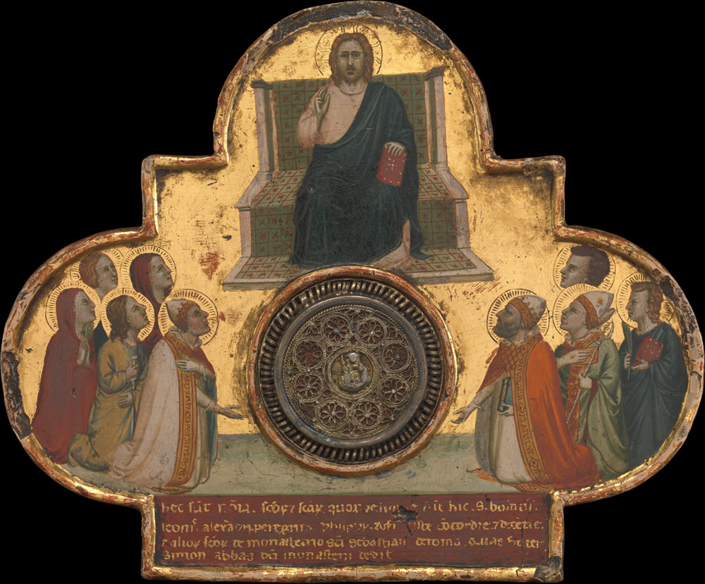 Bernardo Daddi - Christ Enthroned with Saints