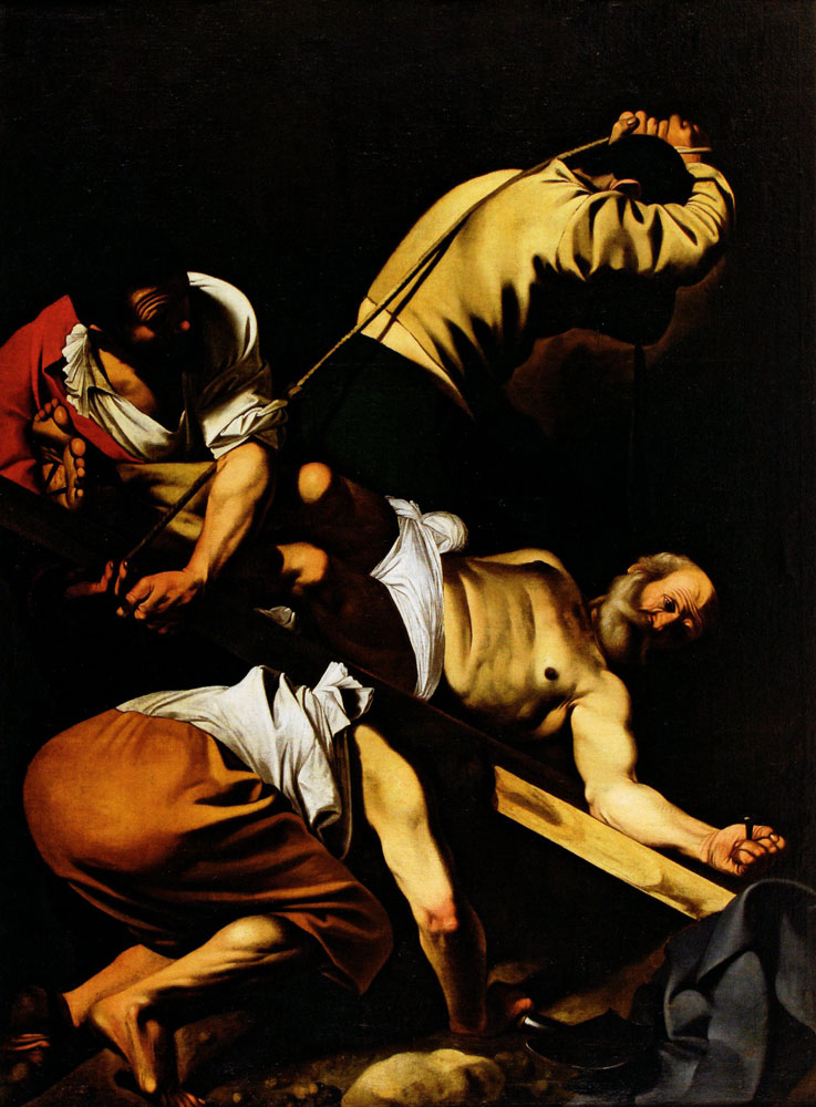 Copy after Caravaggio - The Crucifixion of St Peter