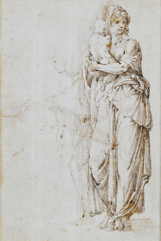 Florentine School - A woman holding a child