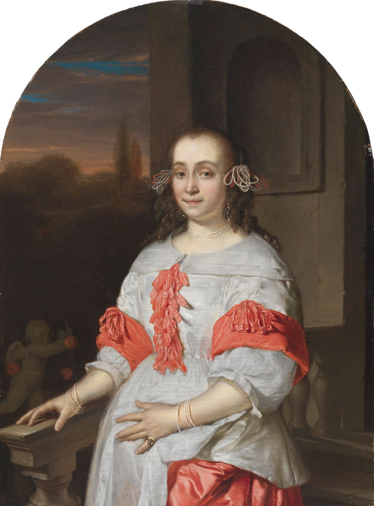 Frans van Mieris the Elder - Portrait of a Twenty-Five-Year-Old Woman