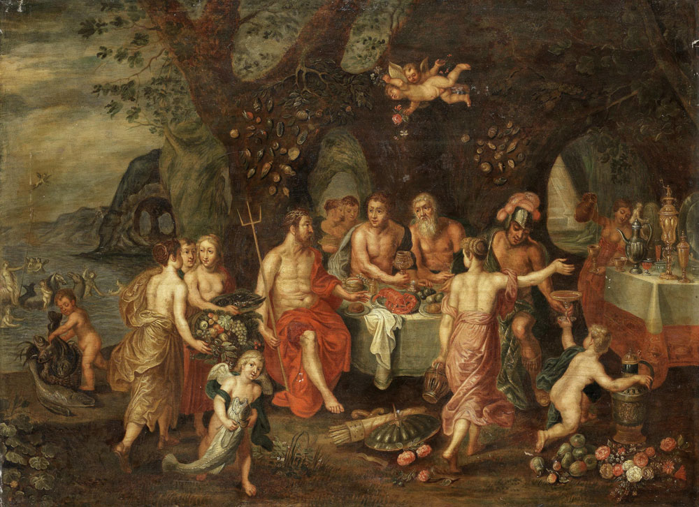 Circle of Hendrik van Balen the Elder - The Banquet of Achelous