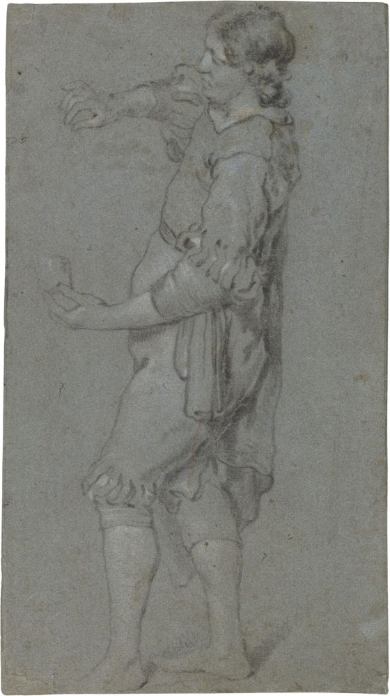 Jacob Adriaensz. Backer - Study of a Man Hold­ing a Glass