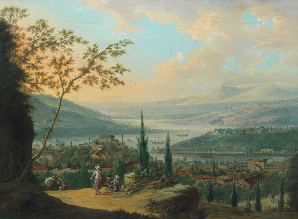 Johann Alexander Thiele - Capricci view of the Lower Danube