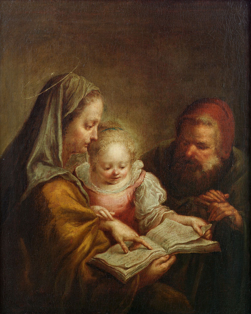 Attributed to Johann Georg Trautmann - The Education of the Virgin