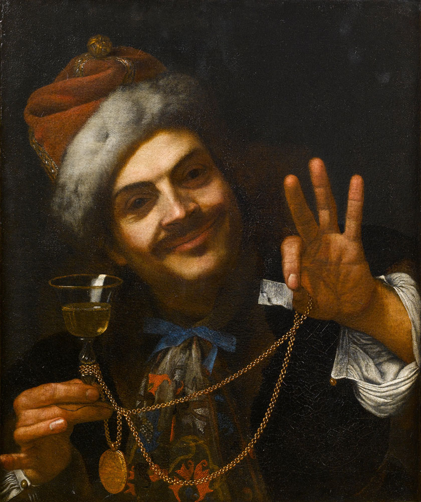 Pietro Bellotti - Self-portrait of the artist as Laughter