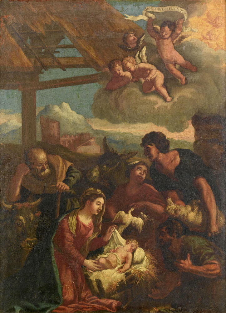 Roman School - The Adoration of the Shepherds