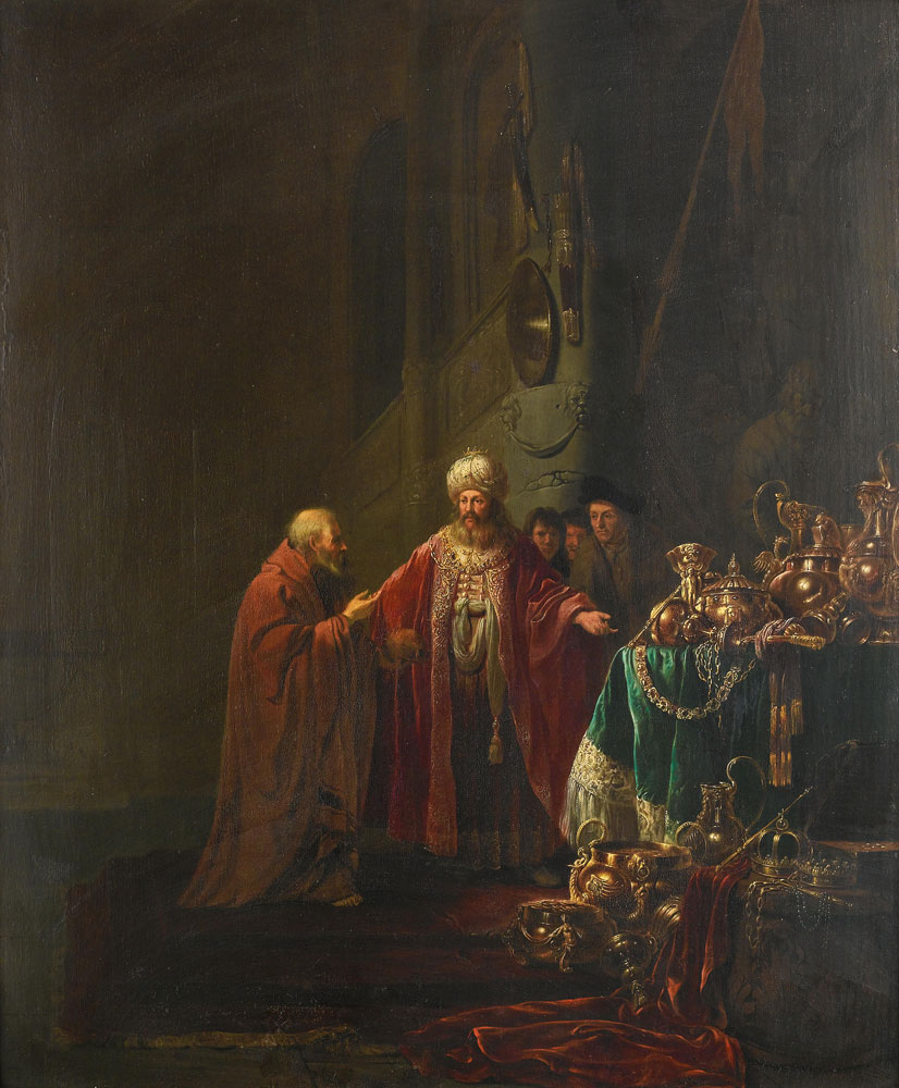 Willem de Poorter - Croesus showing his riches to Solon