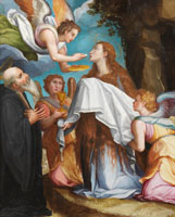 Studio of Alessandro di Cristofano Allori The Last Communion of Mary Magdalen with Saint Benedict