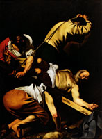 Copy after Caravaggio The Crucifixion of St Peter