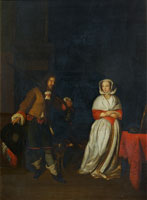 After Gabriel Metsu The Hunter's Gift