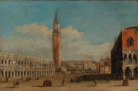 Giacomo Guardi The Piazzetta, Venice, looking towards St.Mark's Square