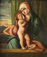 Follower of Giovanni Bellini The Madonna and Child