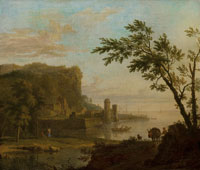 Jan van Huysum A coastal landscape