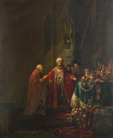 Willem de Poorter Croesus showing his riches to Solon
