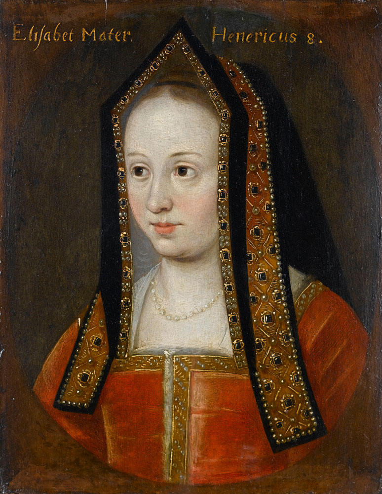 English School - Portrait of Elizabeth of York, bust-length