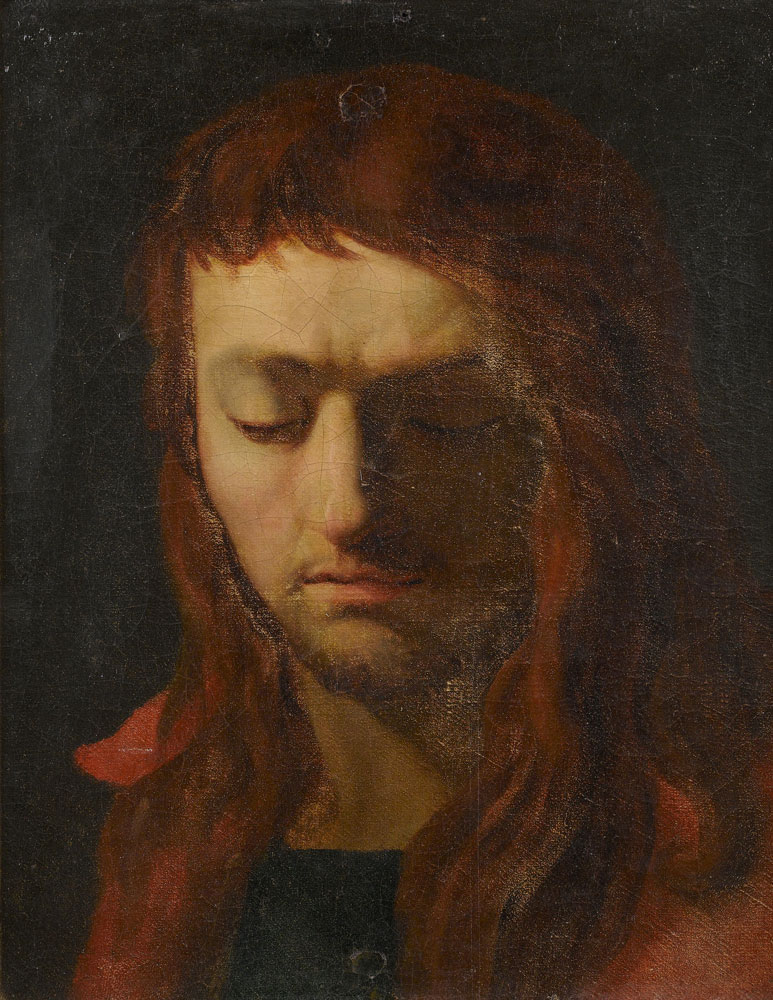 French School - Study for the head of a young man