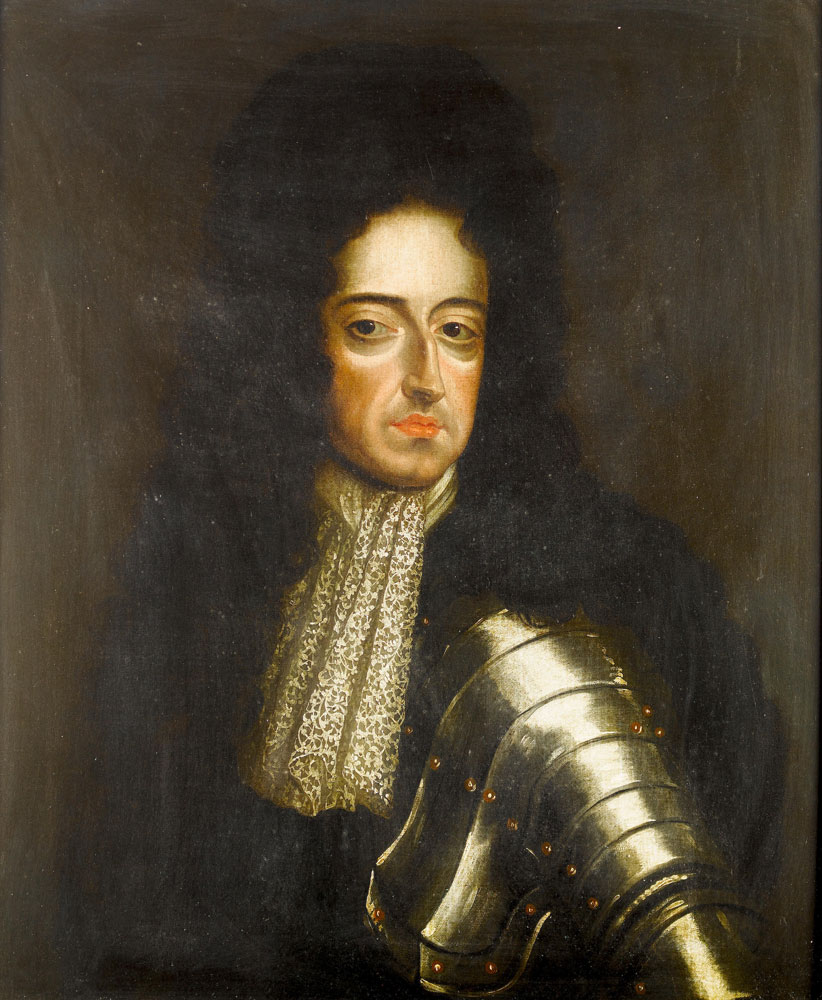 After Godfrey Kneller - Portrait of King William III, half-length, in a suit of armour