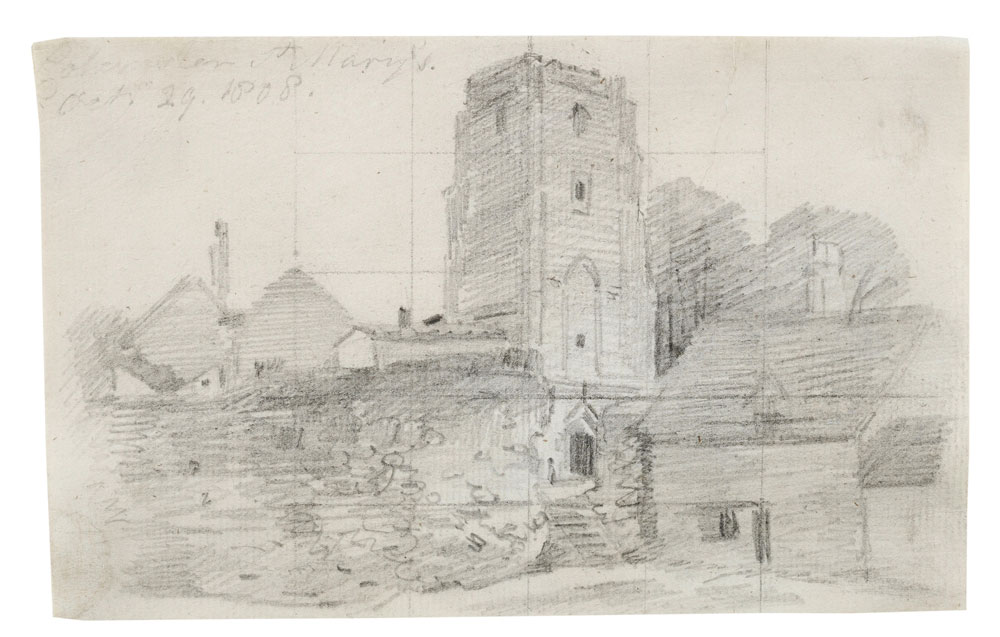 John Constable - The Church of Saint Mary-ad-Murum, Colchester