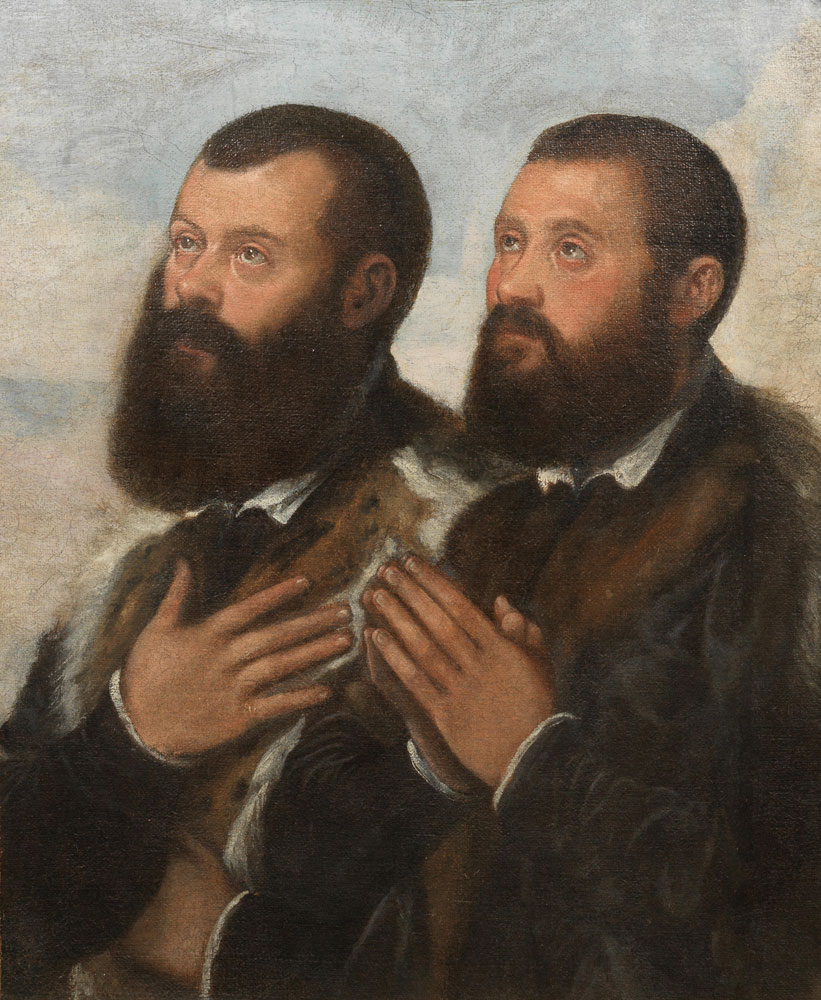 Workshop of Paolo Veronese - Two donors in prayer