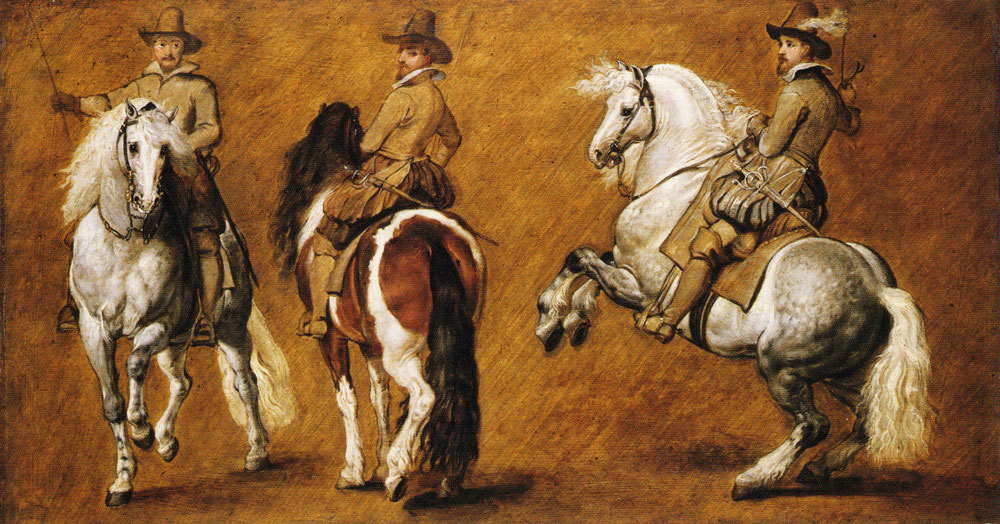 Peter Paul Rubens - Horsemen in Three Positions