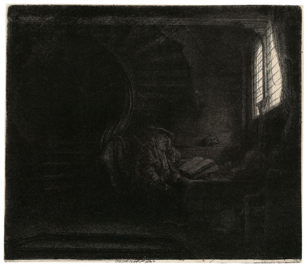 Rembrandt - St Jerome in a Dark Chamber