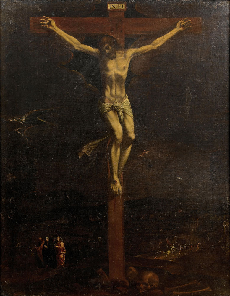 Spanish School - The Crucifixion