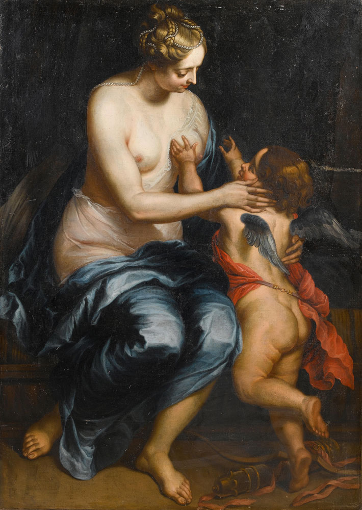 Studio of Thomas Willeborts Bosschaert - Venus and Cupid