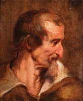 Follower of Anthony van Dyck The head of a bearded man