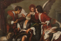 Bernardo Strozzi Tobias Curing His Father's Blindness