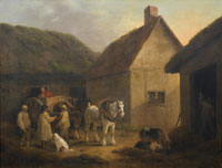 George Morland The Stable Yard