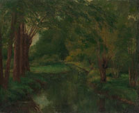 Gustave Courbet A Brook in a Clearing (possibly 