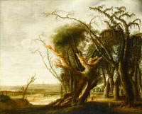 Jacob van Geel Landscape with Bizarre Trees