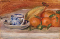 Pierre-Auguste Renoir Oranges, Bananas, and Teacup
