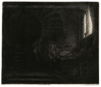 Rembrandt St Jerome in a Dark Chamber