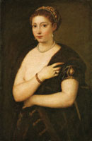 Titian Girl in a Fur Cloak