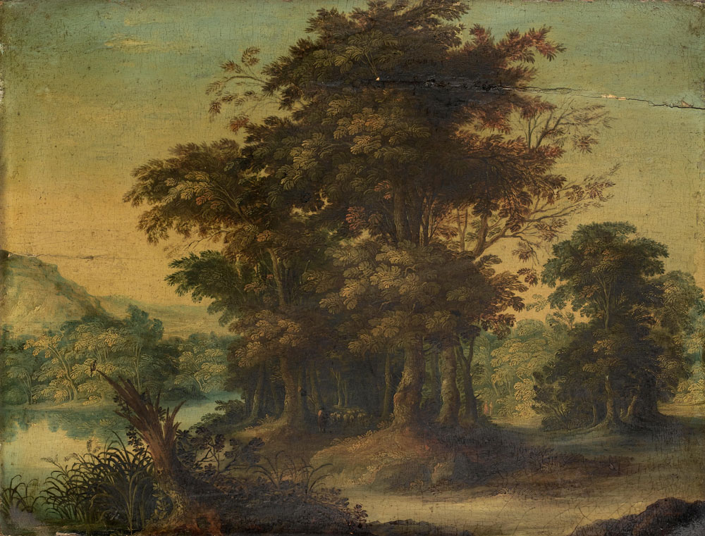 Circle of Abraham Govaerts - A wooded river landscape