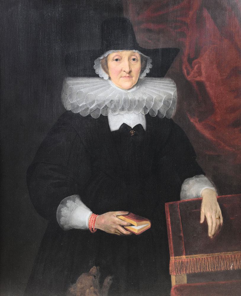 Flemish School - Portrait of a lady, three-quarter-length