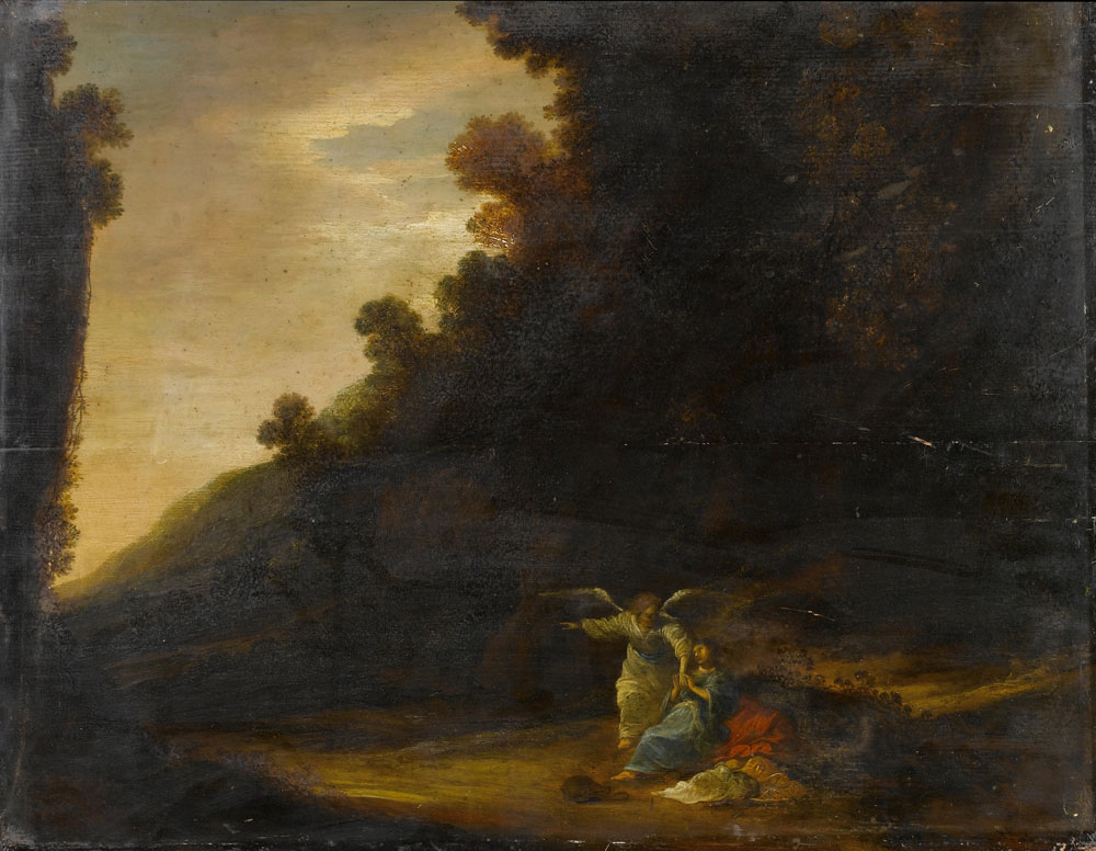 Gerrit de Wet - The angel appearing before Hagar in the wilderness