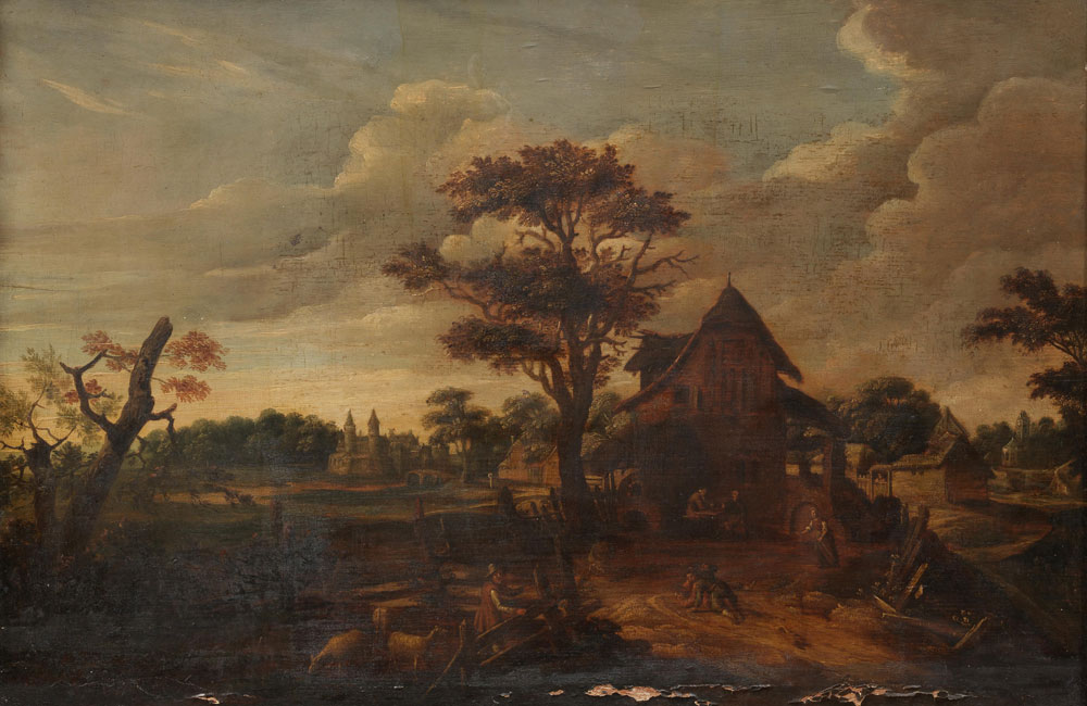 Johannes Urselincx - Peasants in a landscape