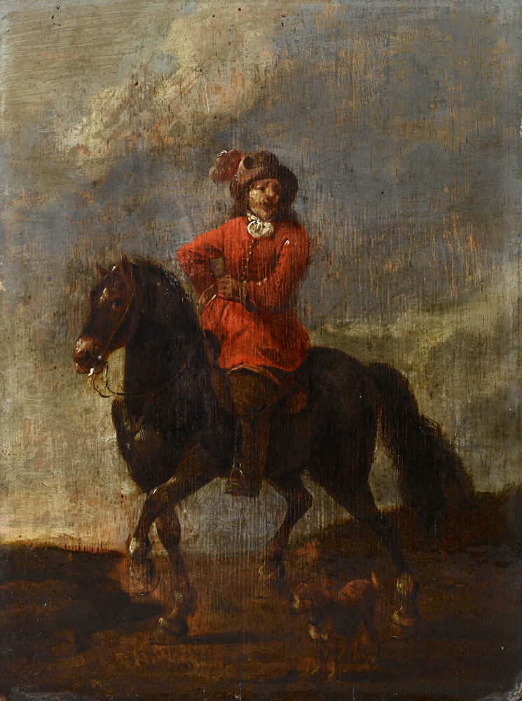 Lambert de Hondt - A gentleman on horseback
