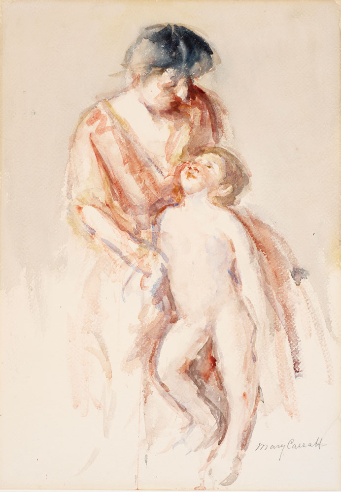 Mary Cassett - Woman with Nude Boy at Her Left