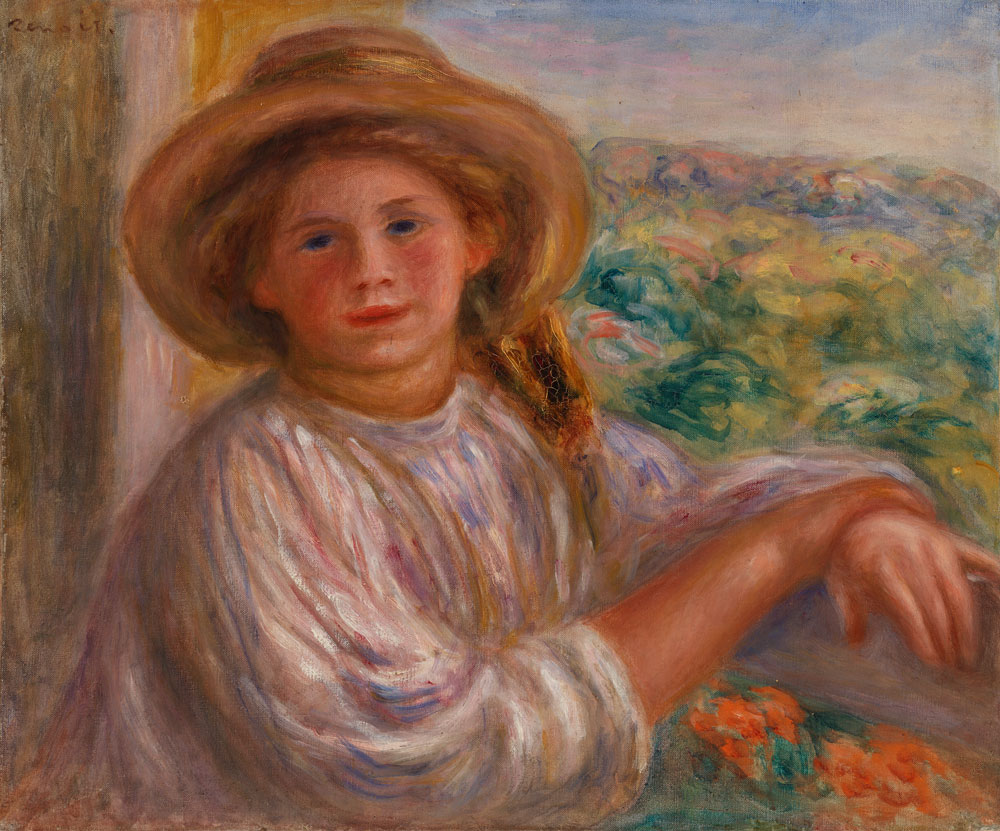 Pierre-Auguste Renoir - Girl on a Balcony, Cagnes