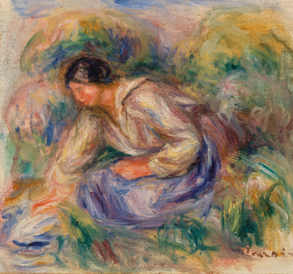 Pierre-Auguste Renoir - Woman in Blue Skirt