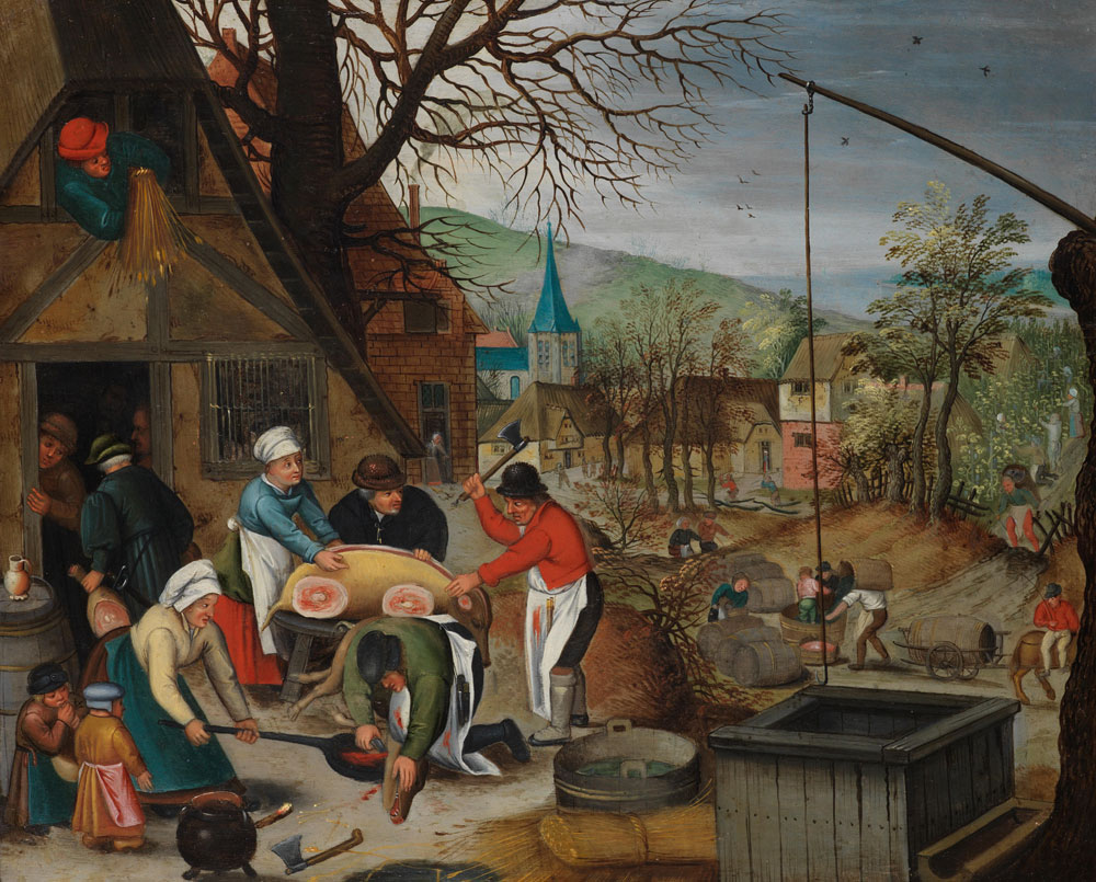 Studio of Pieter Brueghel the Younger - An Allegory of Autumn