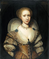 Attributed to Cornelis Jonson van Ceulen Portrait of a lady, said to be Lady Margaret Mennes