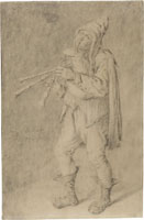 Cornelis Dusart A Bag­piper