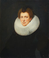 Attributed to Jan Anthonisz. van Ravesteyn Portrait of a lady, half-length, in black costume and a white ruff