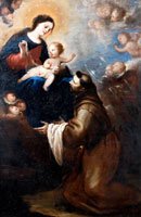 Juan Carreño De Miranda The Vision of Saint Anthony of Padua